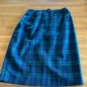 Classic Linda Allard Ellen Tracy Plaid Skirt
